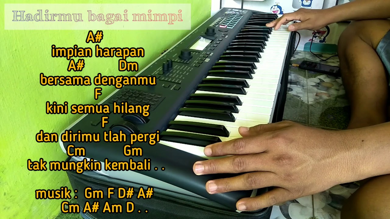 Hadirmu Bagai Mimpi _ Karaoke Full Lirik & Chord Gitar #korgkross2 ...