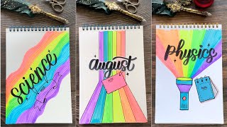 13 Vibrant Rainbow Front Page Ideas to Brighten Your Projects 🌈 | NhuanDaoCalligraphy