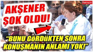 Mitingde konuşurken uzattılar, Meral Akşener şok oldu! \