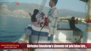 Körfezden İskenderun’u izleme keyfi…