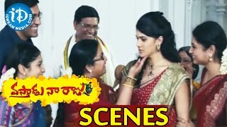 Vastadu Naa Raju Movie Scenes - Vishnu's Family Meeting Taapsee in a Temple