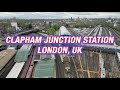 Clapham Junction Railway Station, London, UK, Drone Footage (4K)