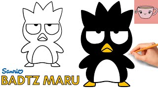 How To Draw Badtz Maru | Sanrio | Cute Penguin | Easy Step By Step Drawing Tutorial