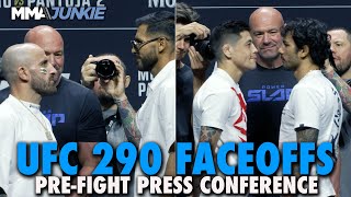 UFC 290 Pre-Fight Press Conference Full Faceoffs: Two Title Fights, Title Eliminator, More