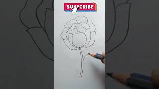 how to draw a flower step by step easy,how to draw a flower step by step with pencil easy#shorts