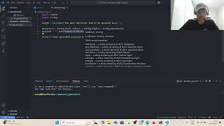 Random Password Generator in Python using WSL and VS CODE