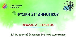 2.4 Οι ορυκτοί άνθρακες: Ένα πολύτιμο στερεό