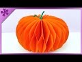 DIY Paper pumpkin (ENG Subtitles) - Speed up #144