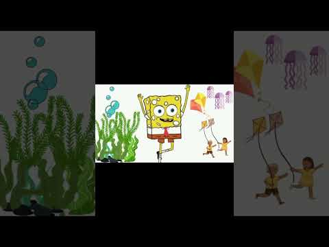 aprende a dibujar el vector de animación Bob Esponja usando la aplicación gratuita #shorts