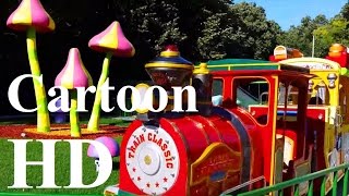 Outdoor Playground Family Fun for Kids - Kid Playing With Toy on Green Grass - Cartoon HD #7