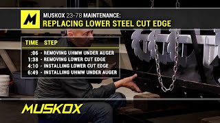 Lower Steel Cut Edge Replacement  | MUSKOX 23 37 Snowblower Maintenance