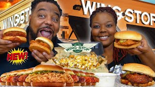 New Wingstop Chicken Sandwiches Review |Atomic & Hot Honey Rub