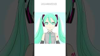 【イラスト成長記録】2022～2024(初音ミクのみ)