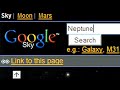 Google Sky, Mars, and Moon