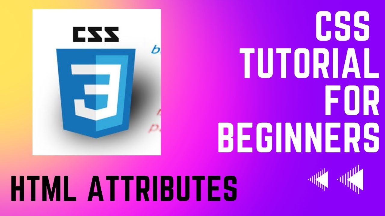 CSS Tutorial For Beginners | Part - 6 | HTML Attributes | How To Link ...