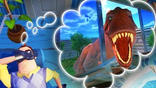 GETTING EATEN BY A T-REX IN HELLO NEIGHBOR'S DREAM!? | Escape Your Dreams! - Suicide Guy Gameplay