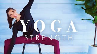 Chair Yoga Stretch & Strength // Seated Exercises for Seniors & Beginners