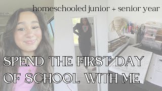 spend the first day of homeschooled junior/senior year with me