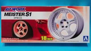 Aoshima 1/24 Work Meister S1 Wheels Unboxing and Review