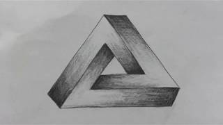M. C. Escher’s Impossible Triangle drawn by Duenne Schlarman