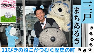 #62 三戸町をまちあるき！11ぴきのねことレトロな街を散策。青森県知事 宮下宗一郎