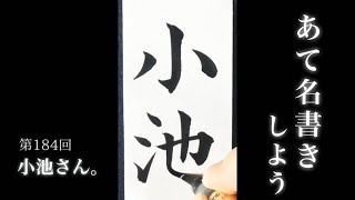 【ASMR】【快眠書道】vol.184 宛名書きをしよう。小池編【音フェチ】【筆ペン】