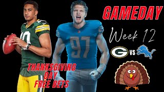 Packers @ Lions- Thursday 11/23/23- NFL Picks and Predictions | Picks & Parlays