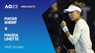 Mayar Sherif v Magda Linette Highlights | Australian Open 2023 First Round