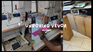 VEVOR JK-9803 Table, Motor \u0026 Sewing Machine Assembly + Test Out Heavy Duty