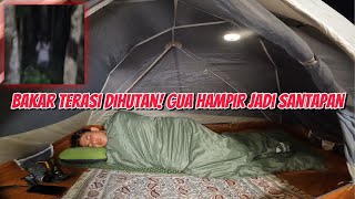 SOLO CAMPING~JANGAN BAKAR TERASI SAAT HUJAN DIHUTAN!!!