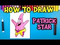 How to Draw Patrick Star from SpongeBob | Easy Step-by-Step Drawing for Kids