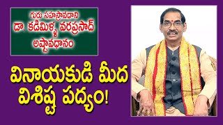 వినాయకుడి మీద విశిష్ట పద్యం! | Dr. Kadimilla Varaprasad | Ashtavadhanam | Kopparapu Kavulu