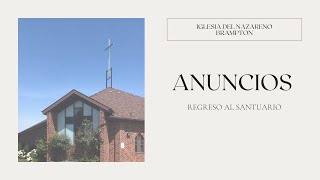 Anuncio -  Regresamos al Santuario