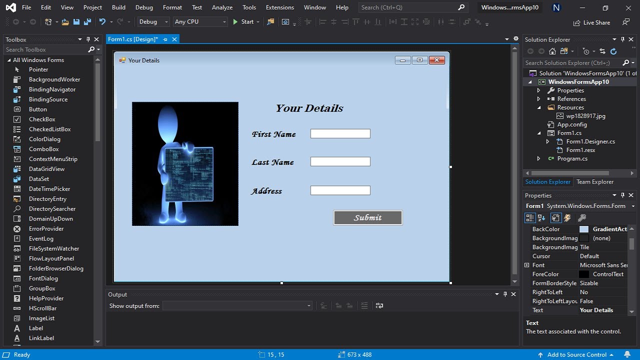 Create A Windows Forms App In Visual Studio Code With C Design Talk Create A Windows Forms App In Visual Studio Code With C Design Talk