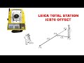 Leica Total Station iCB70 Offset | Reference Line Function