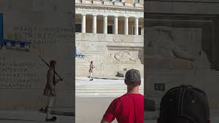 Evzones Greek Presidential Guard ( Τomb of Unknown Soldier ) Monument in Athens