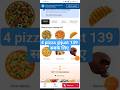 4 pizza सिर्फ ₹139 मे🎉|Dominos coupon code today|Domino's Pizza offer #shorts #youtubeshorts #domi