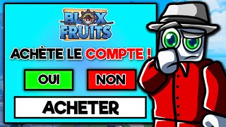 J'ai ACHETÉ des COMPTES SECRETS de CHEATER sur Blox Fruits ! (et je vous les donnes)