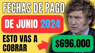 🍀 Cuando y Cuanto COBRO ANSES JUNIO 2024 💰 Jubilados, Pensionados, PNC ✚ Fechas