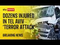 Dozens injured in bus stop 'terror attack' near Tel Aviv