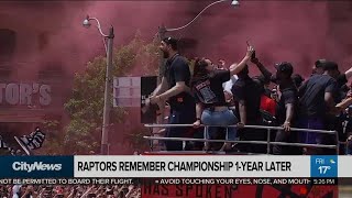 Raptors players relive their championship run 1 year later