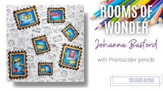 Colour Along | Rooms of Wonder by Johanna Basford | Prismacolor Pencils