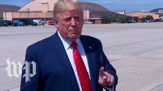Watch: Trump speaks to reporters after House hearing on whistleblower complaint