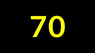 70 Seconds Countdown Timer With Sound Effect