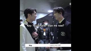 Enhypen Ni-Ki and Shinee Key interaction