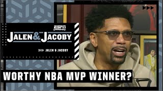 Jalen Rose expects EXTREMELY CLOSE NBA MVP voting results | Jalen & Jacoby