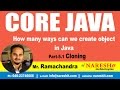 How many ways can we create Object in Java Part 5.1 (Cloning) | Core Java Tutorial