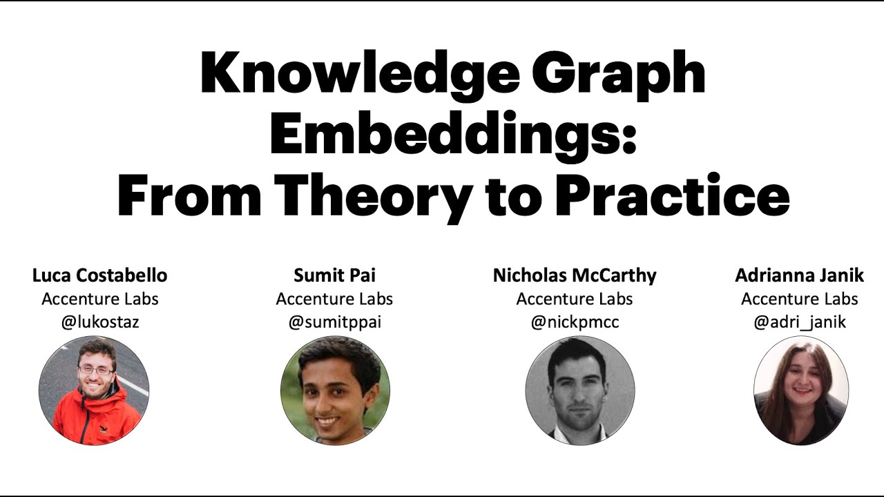 Knowledge Graph Embeddings Tutorial: From Theory To Practice - YouTube