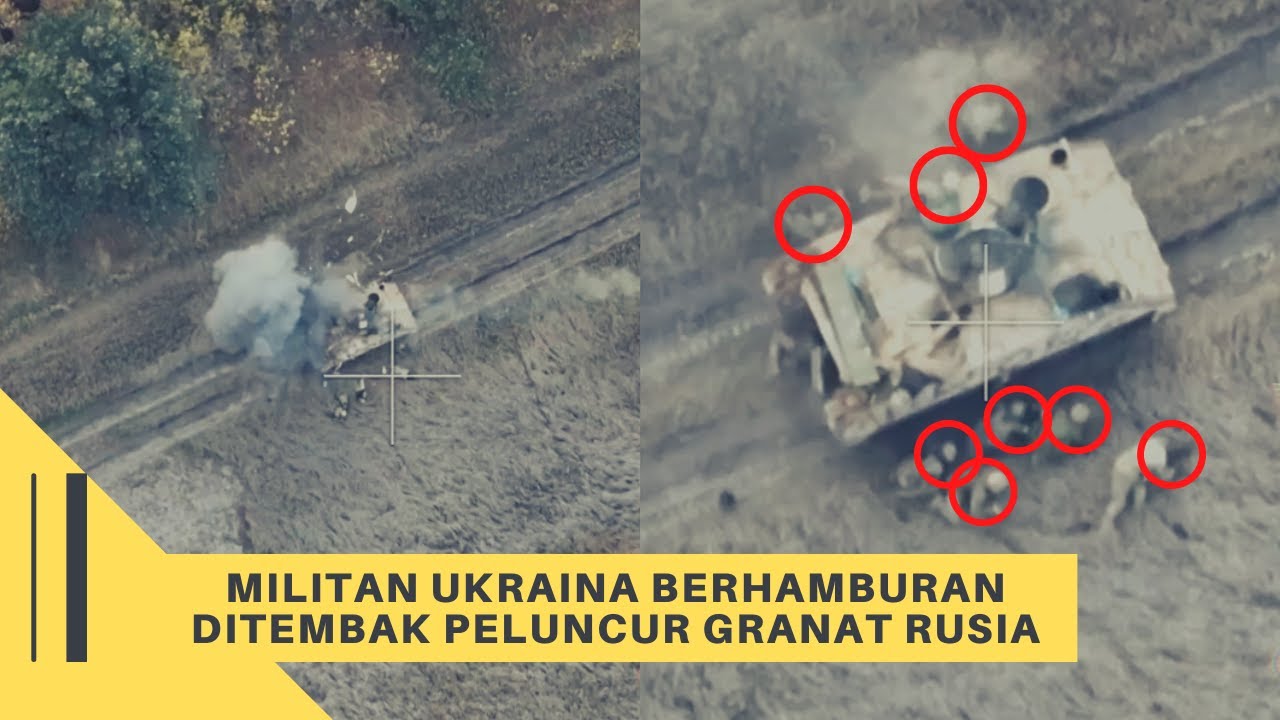 Serangan Pasukan Rusia Membuat Militan Ukraina Berhamburan - YouTube