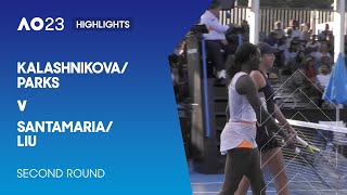 Kalashnikova/Parks v Santamaria/Liu Highlights | Australian Open 2023 Second Round
